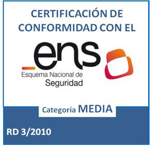 Certificado de Conformidad con el ENS